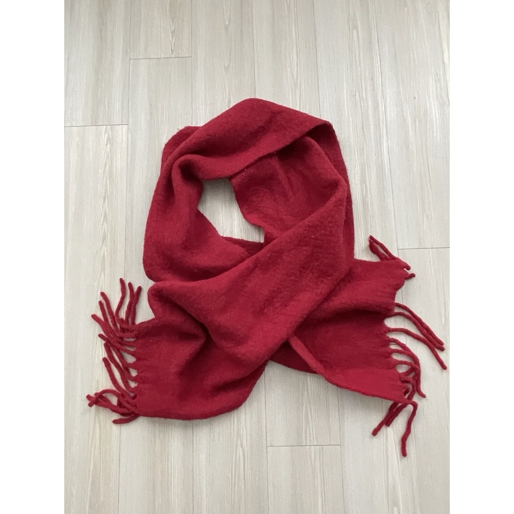 Madewell Alpaca Blend Red 80 Inches Scarf One Size Autumn